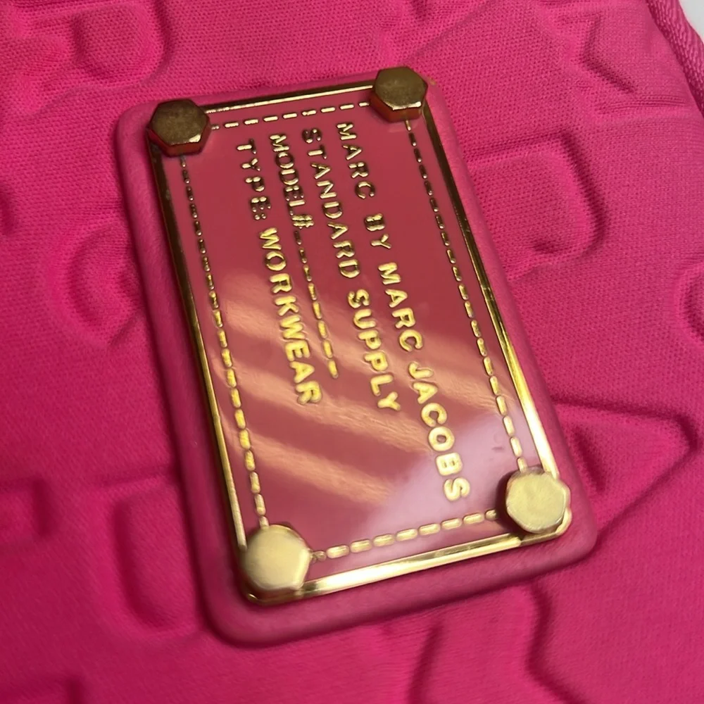 Marc by Marc Jacobs Pink Dreamy Logo Laptop Case